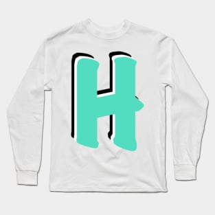 Letter H Long Sleeve T-Shirt